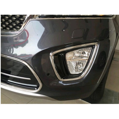 Хром накладки на противотуманные фары Kia Sorento 2017